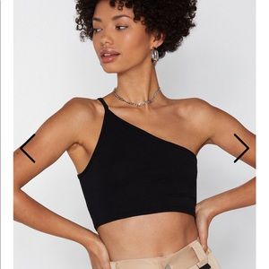 Brand new One shoulder black bralette